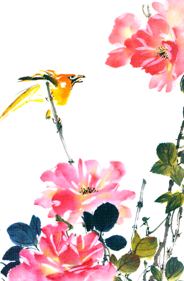 A Bird in Flowers
