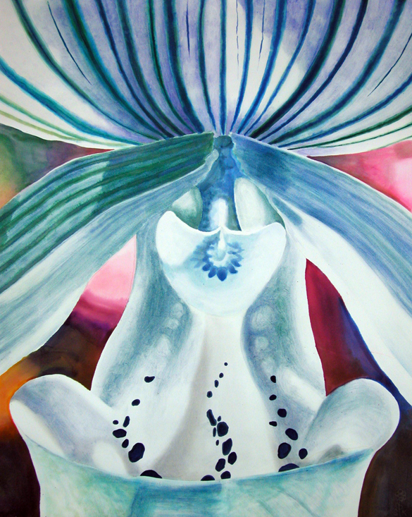 Blue Striped Orchid